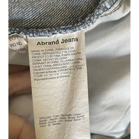 Abrand A High Relaxed Short Blue Denim Size 30 - Picture 9 of 9